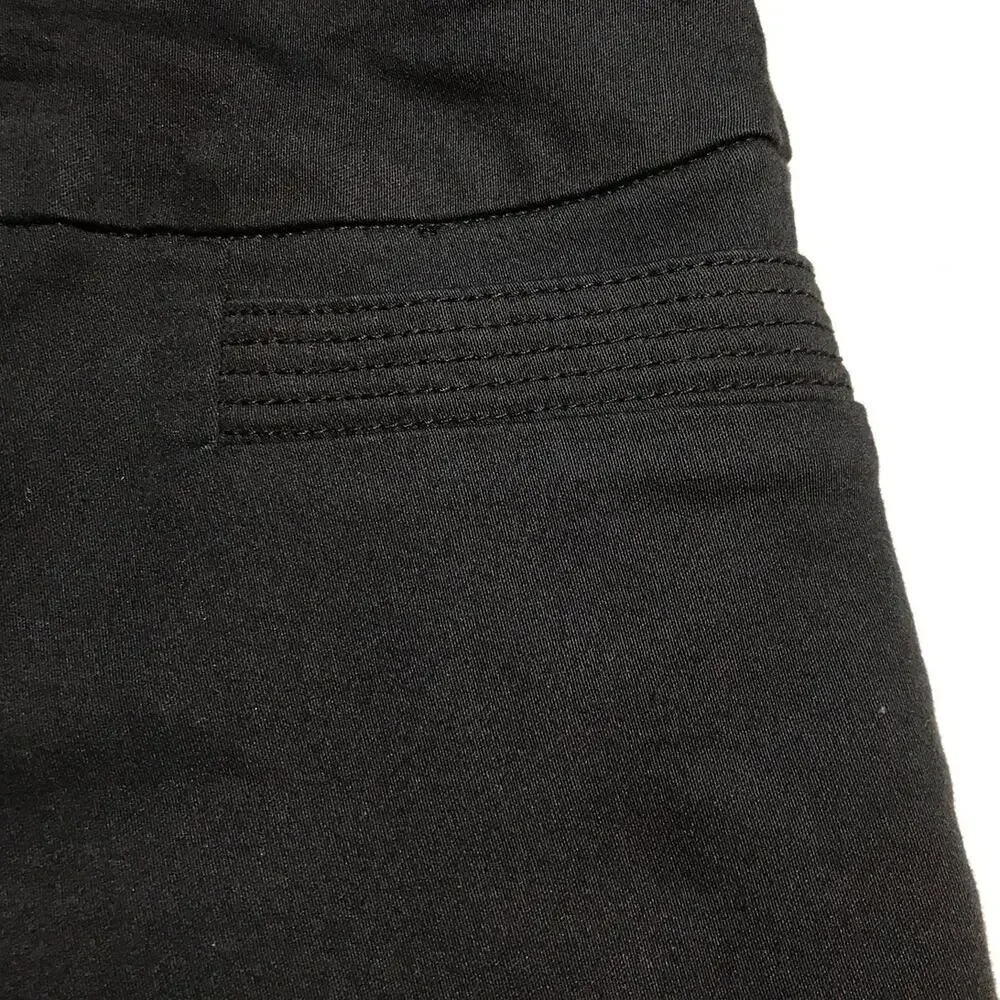 Croft & Barrow Black High-Rise Stretch Ankle Pants 24W Regular